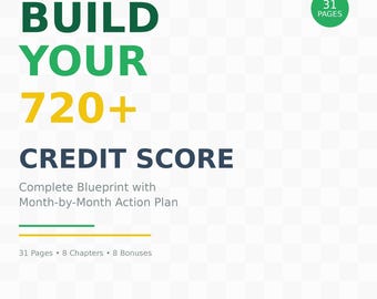 Credit Building Blueprint | 720+ Score Guide | FICO Strategy PDF | Build Credit Fast | Credit Repair eBook | Dispute Templates