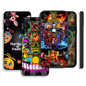 Fnaf art coques de protection pour iPhone SE 12 13 14 15 16 Pro Max & Samsung S25 S24 S23 S22 A16 A55 A54 A25 A15 4G 5G FE