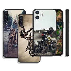 Motocross fietsen beschermhoezen voor iPhone SE 12 13 14 15 16 Pro Max & Samsung S25 S24 S23 S22 A16 A55 A54 A25 A15 4G 5G FE