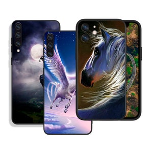 Beautiful Horses Unicorns-hoesjes voor iPhone SE 12 13 14 15 16 Pro Max en Samsung S25 S24 S23 S22 A16 A55 A54 A25 A15 4G 5G FE