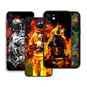 Custodie protettive Vigili del fuoco per iPhone SE 12 13 14 15 16 Pro Max e Samsung S25 S24 S23 S22 A16 A55 A54 A25 A15 4G 5G FE