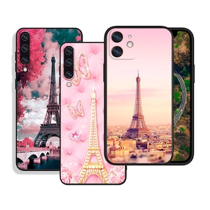 Custodie protettive Torre Eiffel per iPhone SE 12 13 14 15 16 Pro Max e Samsung S25 S24 S23 S22 A16 A55 A54 A25 A15 4G 5G FE