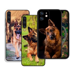 Custodie protettive per cani da pastore tedesco per iPhone SE 12 13 14 15 16 Pro Max e Samsung S25 S24 S23 S22 A16 A55 A54 A25 A15 4G 5G FE