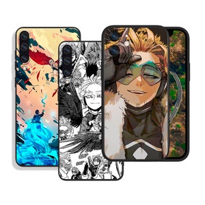Custodie protettive manga anime giapponesi per iPhone SE 12 13 14 15 16 Pro Max e Samsung S25 S24 S23 S22 A16 A55 A54 A25 A15 4G 5G FE