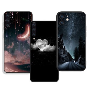 Sterrenhemel beschermhoesjes voor iPhone SE 11 12 13 14 15 Pro Max + & Samsung S25 S24 S23 S22 A55 A54 A53 A25 A15 A14 4G 5G FE