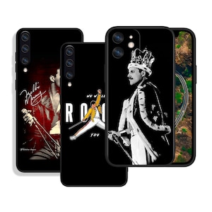 Custodie protettive rock band Freddie per iPhone SE 12 13 14 15 16 Pro Max e Samsung S25 S24 S23 S22 A16 A55 A54 A25 A15 4G 5G FE