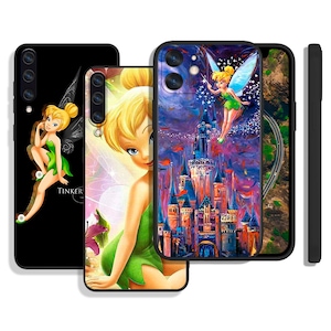 Étuis de protection artistiques fée clochette fée Peter Pan pour iPhone SE 12 13 14 15 16 Pro Max et Samsung S24 S23 S22 S21 A55 A54 A25 A15 A14 4G 5G