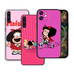 Cute cartoon girl protective cases for iPhone SE 12 13 14 15 16 Pro Max & Samsung S25 S24 S23 S22 A16 A55 A54 A25 A15 4G 5G FE