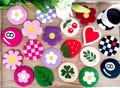 BIG SALeNEW BIG SIZE !Punch Needle Coasters,Funny Mug Rug,Home and Kitchen Accessories,Coffee and drink Coaster,8 Ball Rug, Monstera Rug