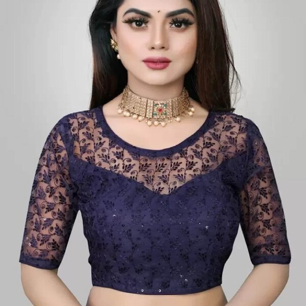 Work Ready made Saree Blouse