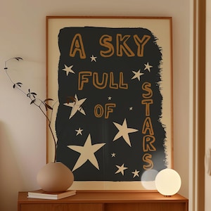 Stampa Cielo Pieno Di Stelle - Decorazione Da Parete Per Camera Da Letto - Arte Da Parete Celeste - Poster Stella - Regalo Astrologico