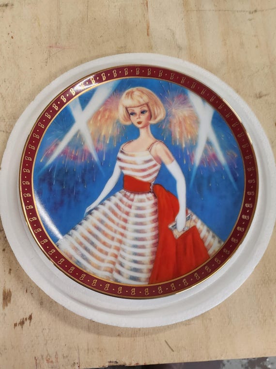 High Fashion Barbie Collector Plate Danbury Mint 1965 Holiday