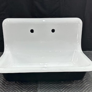 kitchen Sink High Back or Bathroom sink Cast Iron Sanitary Sink Wall Mount