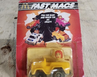 Fast Macs vintage toy car McDonald's collectible fast food restaurant happy meal