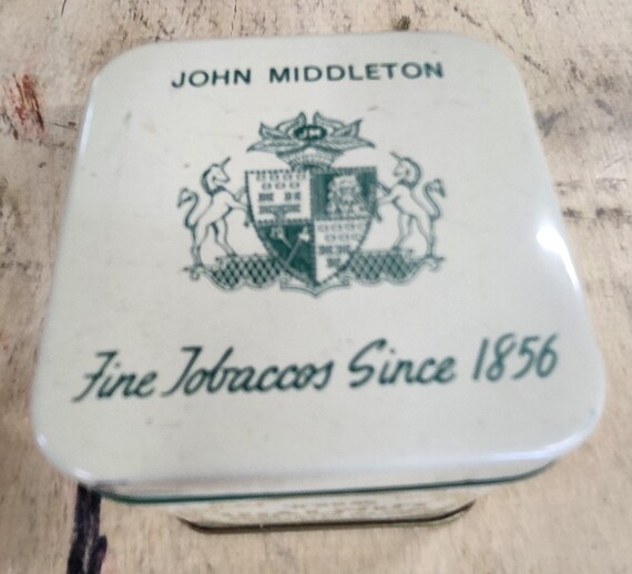 The Walnut Aromatic Blend John Middleton Fine Tobacco Tin Can Advertising