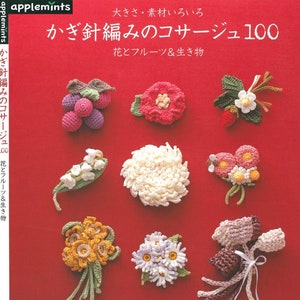 CRC222 Japanese Pattern eBook 100 Flower Corsage Patterns Second Edition Crafting Collection for Clothes, Hats & Gifts image 1