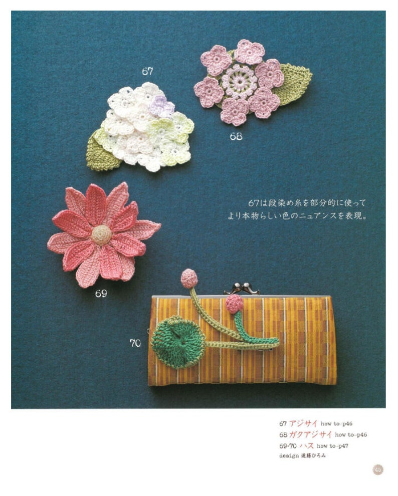 CRC222 Japanese Pattern eBook 100 Flower Corsage Patterns Second Edition Crafting Collection for Clothes, Hats & Gifts image 10