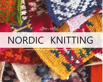 KNT334 -  Nordic Knitting Book with History, Techniques, and Patterns,  PDF Pattern, Knitting  eBook, Digital Download, Instant download