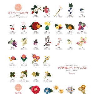 CRC222 Japanese Pattern eBook 100 Flower Corsage Patterns Second Edition Crafting Collection for Clothes, Hats & Gifts image 3