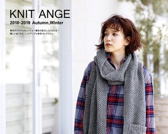 KNT300 - Japanese Knitting Magazine Featuring Elegant Clothing and Accessories for Spring-Summer - Knit with Ease