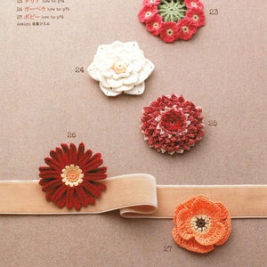CRC222 Japanese Pattern eBook 100 Flower Corsage Patterns Second Edition Crafting Collection for Clothes, Hats & Gifts image 8