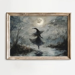 Halloween Witchy Print | Vintage Witchy wall art | Instant download Halloween Print | Spooky Art Printable | Witchy Art | Rustic Halloween