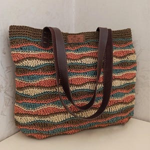 Handmade Woven Rainbow Shoulder Bag: Boho Crossbody