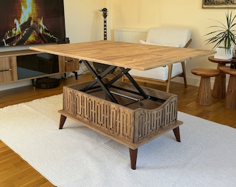 Modern coffee table, Extendable coffee table, Lift top coffee table