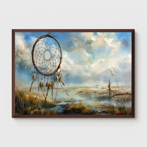 Dreamcatcher Art Print | Dreamlike Landscape | Dream View | Shattered Reality Poster | Printable | Wall Decor | Digital Download