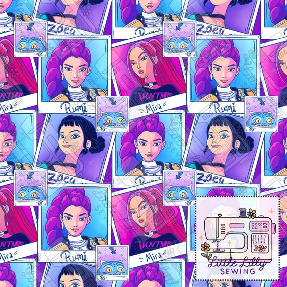 Singing Stars 2 | Seamless Design | Repeating Pattern | Digital Artwork | Clipart | Children's Print | Kids | Characters | Kids Movies | Pop