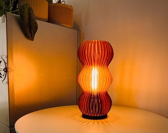 Table lamp CURVES SMALL - amber lamp - desk lamp for living room - bedside lamp for bedroom- mood light - lighting for modern home decor
