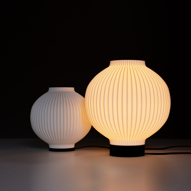 Tafellamp ORB MEDIUM witte lamp bureaulamp voor woonkamer bedlampje voor slaapkamer unieke lamp verlichting voor moderne woninginrichting afbeelding 10