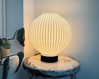 Table lamp ORB MEDIUM - white lamp - desk lamp for living room - bedside lamp for bedroom- unique lamp - lighting for modern home decor