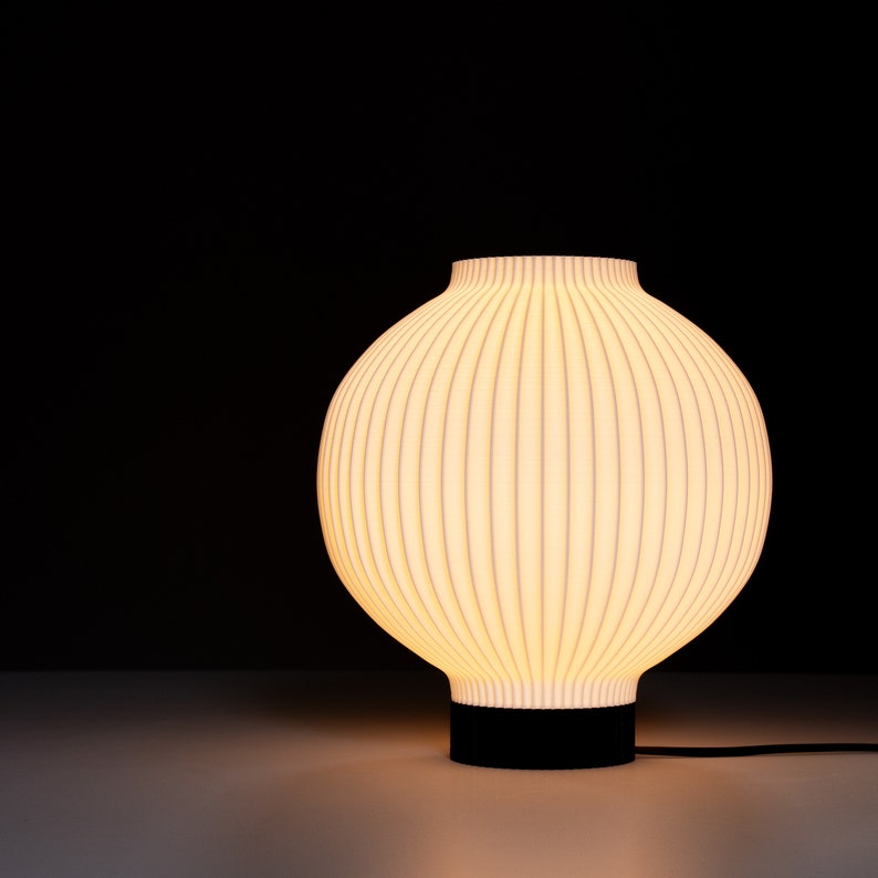 Tafellamp ORB MEDIUM witte lamp bureaulamp voor woonkamer bedlampje voor slaapkamer unieke lamp verlichting voor moderne woninginrichting afbeelding 9