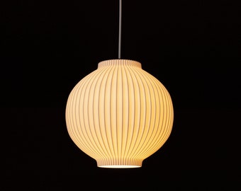 Lámpara colgante ORB MEDIUM - lámpara colgante blanca estética - luces para salón - iluminación única para cocina - nuevas lámparas decoración moderna para el hogar