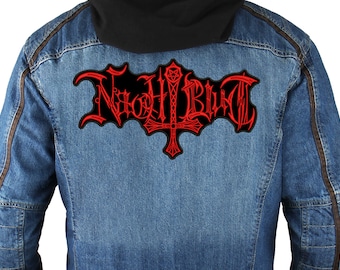 Nachtblut backpatch, embroidered Sew On patch.