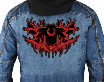 Empiècement arrière sigil Lorna Shore, écusson à coudre brodé.