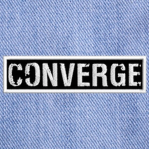 Parche Coser bordado convergente.