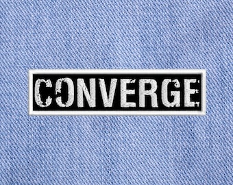 Converge, embroidered Sew On patch.