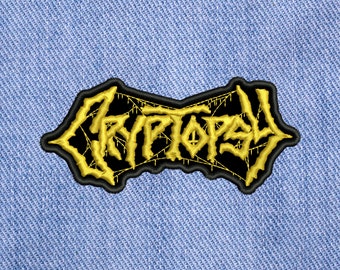 Cryptopsy, embroidered Sew On patch.