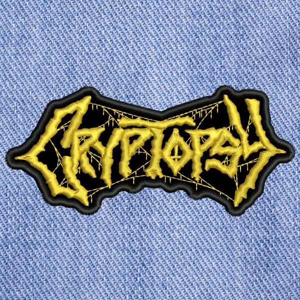 Cryptopsy, embroidered Sew On patch.