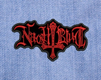 Nachtblut patch, embroidered Sew On patch.