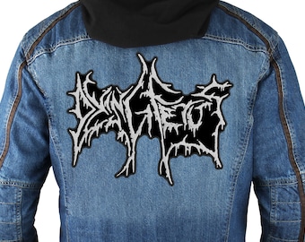 Dying Fetus backpatch, embroidered Sew On patch.