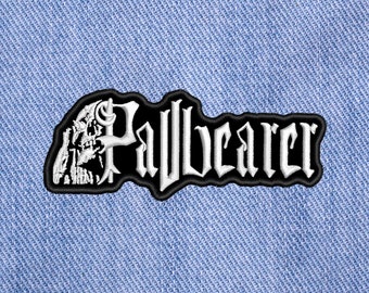 Pallbearer, embroidered Sew On patch.