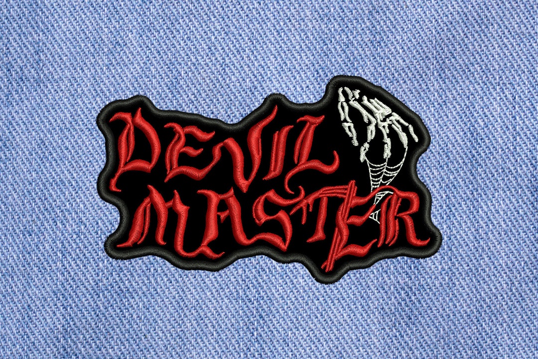 Devil Master, Embroidered Sew on Patch. - Etsy