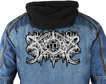 Xasthur backpatch, embroidered Sew On patch.