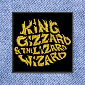 King Gizzard & the Lizard Wizard, geborduurde opnaaipatch.