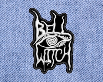 Clochette de sorcière, écusson à coudre brodé.