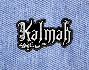 Kalmah, écusson à coudre brodé.