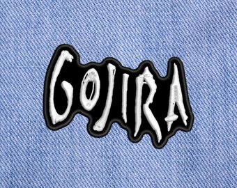 Gojira, embroidered Sew On patch.